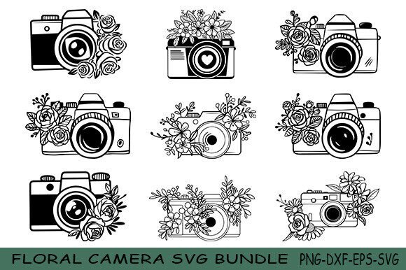 15 Floral Camera Svg Bundle, Camera Svg Review