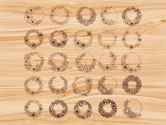 Circle Frame Svg Floral Circle Svg Review for Real Embroidery