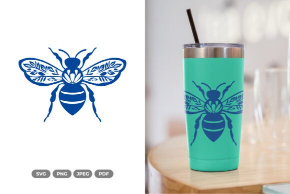 Floral Bee SVG - Bee Cutting File Review