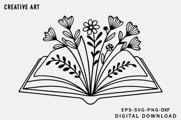Floral Book SVG, Book with Flowers Svg: A Designer's Real-World Review