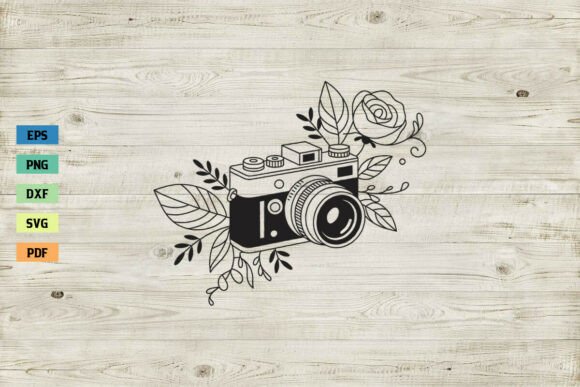 Floral Camera SVG Photographer SVG PNG Review