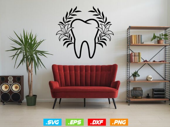Floral Dentist SVG, Dental Tooth Svg Review