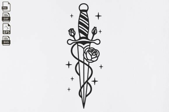 Floral Sword Svg Review for Embroidery Projects