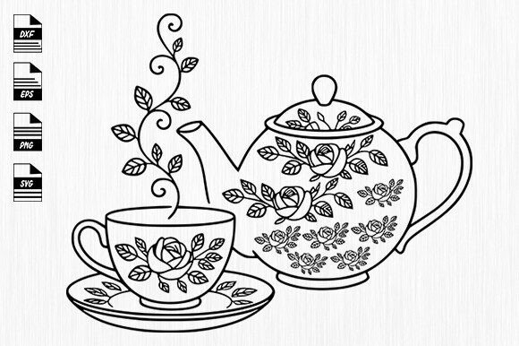 Floral Teacup Svg,floral Teapot Svg: Real Design Review