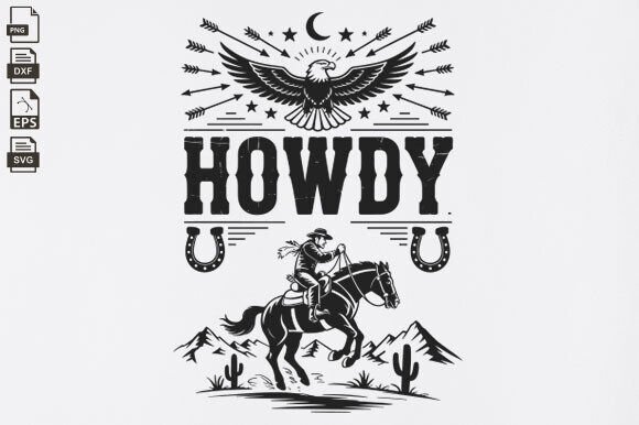 Howdy Cowboy Retro Floral Western SVG Review