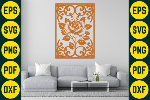 Laser Cut Floral Panel SVG Design 10 Review