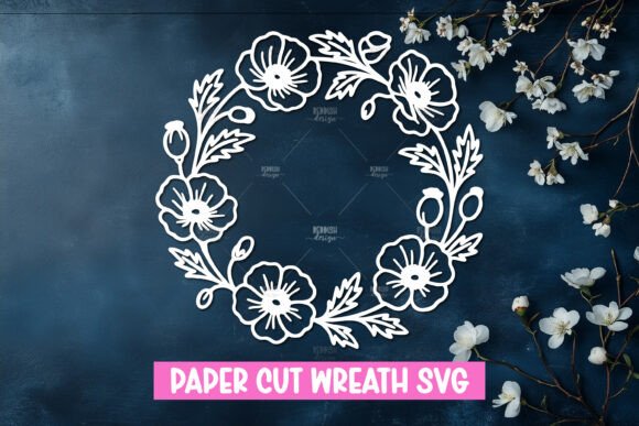 Paper Cut Floral Wreath SVG Review