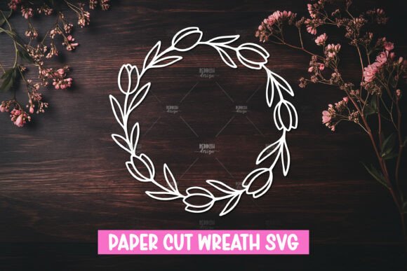Paper Cut Floral Wreath SVG Review