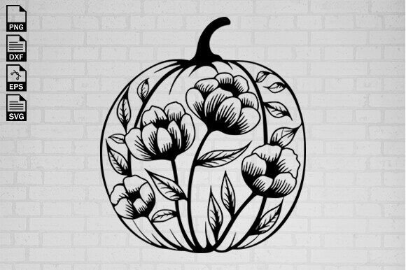 Pumpkin Svg, Floral Pumpkin Svg File Review